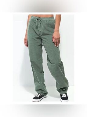 Empyre Corduroy Drawstring Pants - Sage Green